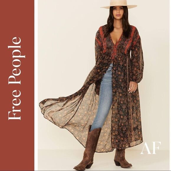 FREE PEOPLE FREE FLOWING MAXI TOP - Picture 1 of 14